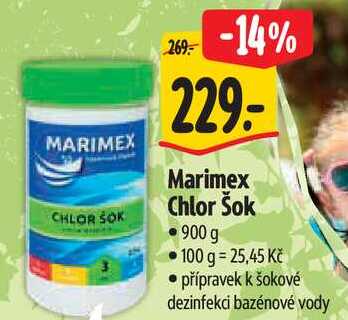 Marimex Chlor Šok, 900 g Albert