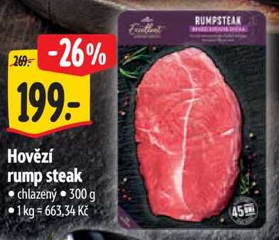 Hovězí rump steak, 300 g