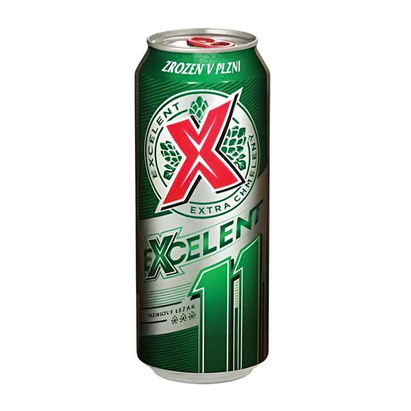 Excelent 11, speciální světlý ležák, plech