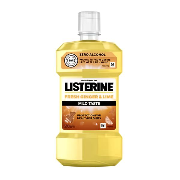 Listerine Fresh Ginger & Lime Mild Taste ústní voda Košík.cz