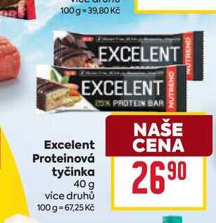 Excelent Proteinová tyčinka 40g