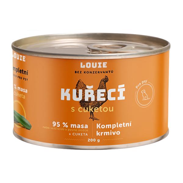 Louie Kuřecí konzerva s cuketou, vitamíny a minerály pro psy