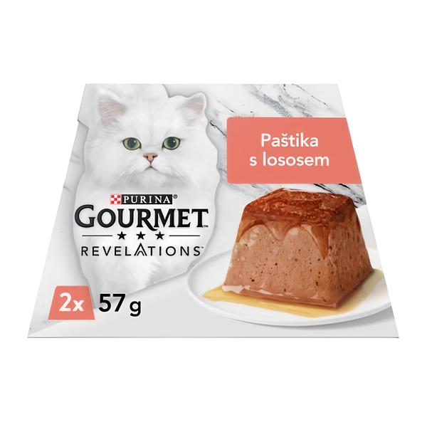 Gourmet Revelations pro kočky losos, paštika v omáčce 2x57g