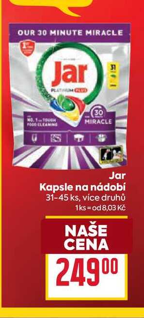 Jar Kapsle na nádobí 31-45 ks