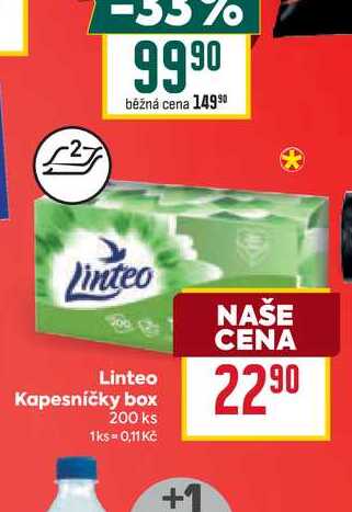 Linteo Kapesníčky box 200 ks BILLA