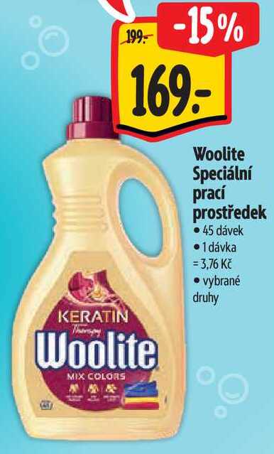 Woolite Speciální prací prostředek, 45 dávek Albert