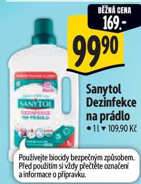 Sanytol Dezinfekce na prádlo, 1 l Albert