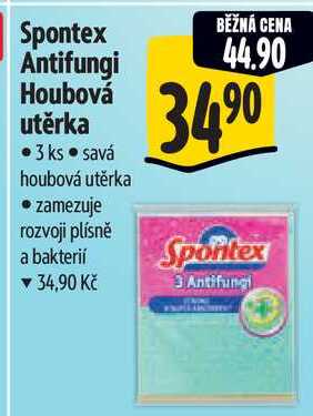Spontex Antifungi Houbová utěrka, 3 ks Albert
