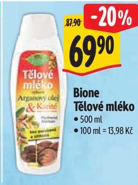 Bione Tělové mléko, 500 ml Albert