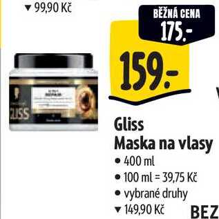 Gliss Maska na vlasy, 400 ml Albert
