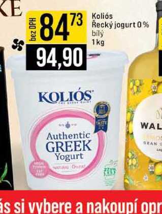 Koliós Řecký jogurt 0% bílý 1kg