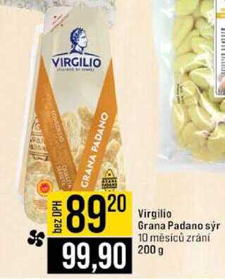 Virgilio Grana Padano sýr 10 měsíců zrání 200 g 