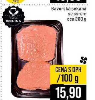 Bavorská sekaná se sýrem cca 200 g 100g
