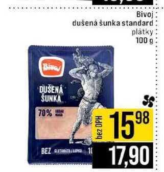 Bivoj dušená šunka standard plátky 100 g