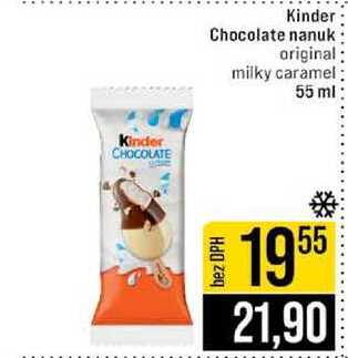 Kinder Chocolate nanuk original milky caramel 55 ml