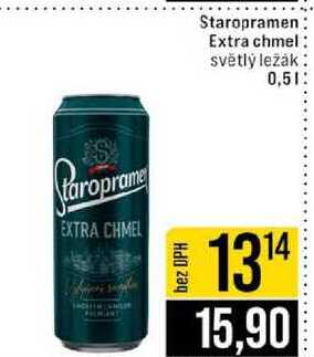 Staropramen Extra chmel světlý ležák 0,5l