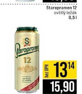 Staropramen 12 světlý ležák 0,5l