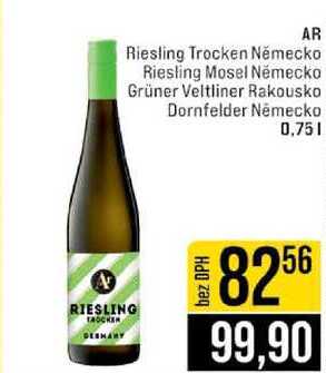 AR Riesling Trocken Německo Riesling Mosel Německo Grüner Veltliner Rakousko Dornfelder Německo 0,75l