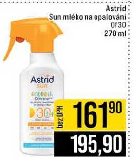 Astrid Sun mléko na opalování Of30 270 ml JIP
