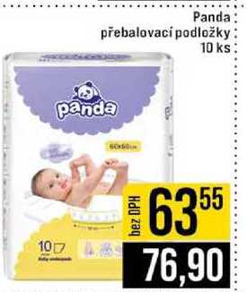 Panda přebalovací podložky 10 ks 
