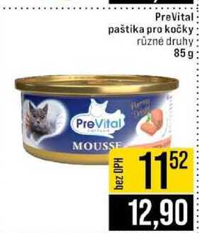 PreVital paštika pro kočky různé druhy 85g