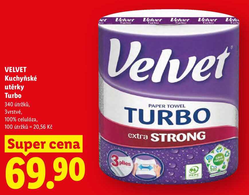 VELVET Kuchyňské utěrky Turbo 