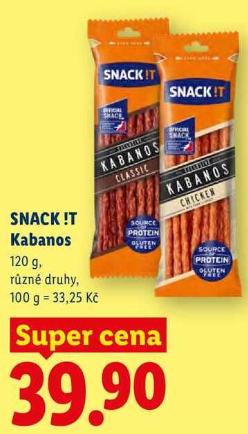 SNACK !T Kabanos, 120 g