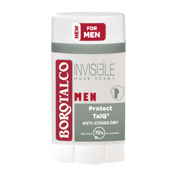 Borotalco MEN Invisible Dry tuhý deodorant Košík.cz