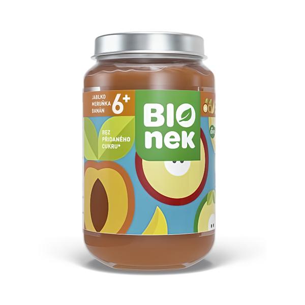 BIOnek Příkrm jablko, meruňka a banán Košík.cz