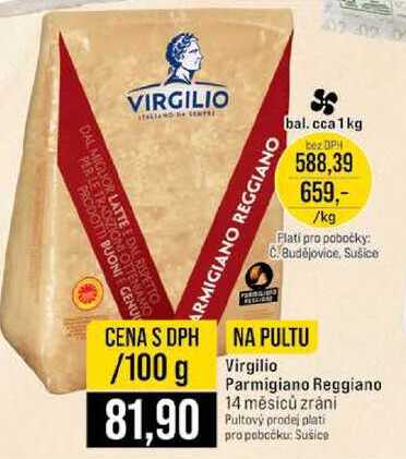 Virgilio Parmigiano Reggiano 14 měsíců zrání 100g