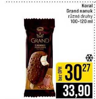 Koral Grand nanuk různé druhy 100-120 ml 