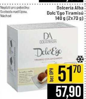 Dolceria Alba Dolc'Ego Tiramisú 140 g (2x70 g)