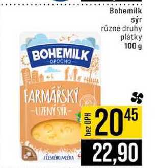Bohemilk sýr různé druhy plátky 100 g
