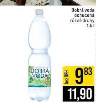 Dobrá voda ochucená různé druhy 1,5l