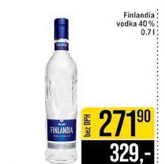 Finlandia vodka 40% 0,7l