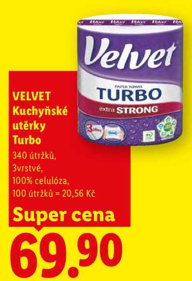 VELVET Kuchyňské utěrky Turbo 