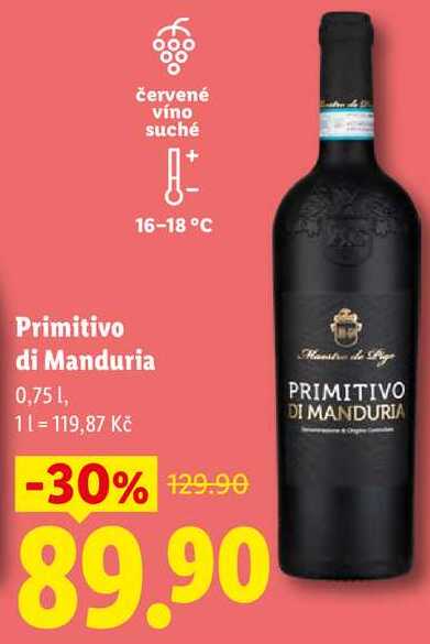 Primitivo di Manduria, 0,75 l