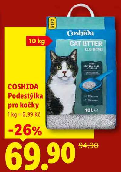 COSHIDA Podestýlka pro kočky, 10 kg