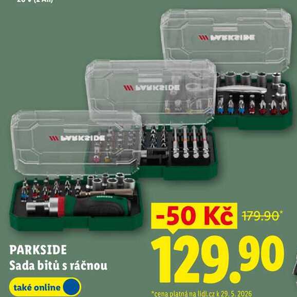 PARKSIDE Sada bitů s ráčnou
