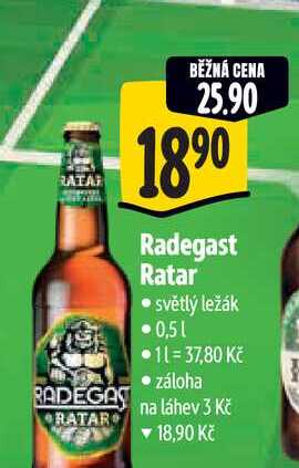 Radegast Ratar 0,5 l