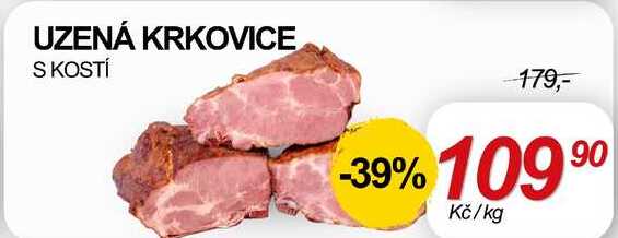 UZENÁ KRKOVICE S KOSTÍ, 1 kg