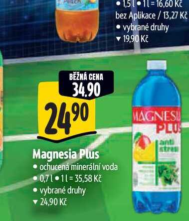  Magnesia Plus  ochucená minerální voda 0,7 l