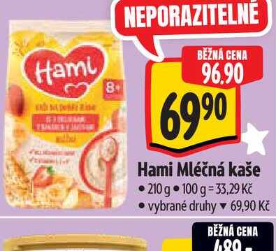 Hami Mléčná kaše 210 g Albert