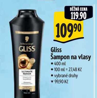 Gliss Šampon na vlasy  400 ml Albert
