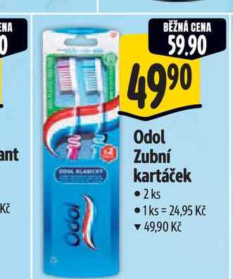 Odol Zubní kartáček  2 ks Albert