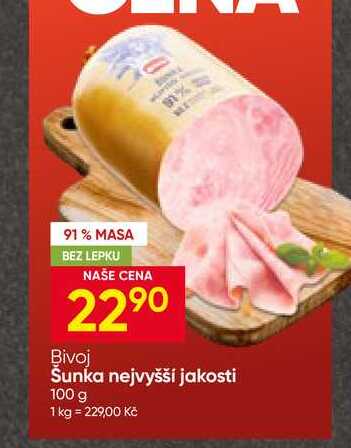 Bivoj Šunka nejvyšší jakosti 100 g 