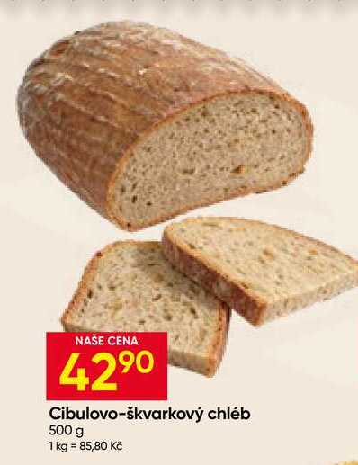 Cibulovo-škvarkový chléb 500 g