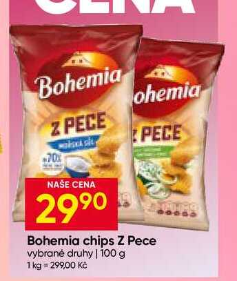 Bohemia chips Z Pece vybrané druhy 100 g