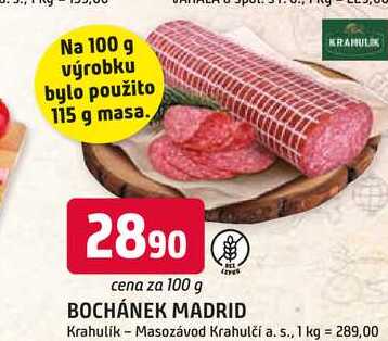 BOCHÁNEK MADRID 100g