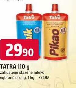 TATRA 110 g zahuštěné slazené mléko vybrané druhy